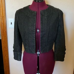 Loft Bolero Sz 8 Black Denim